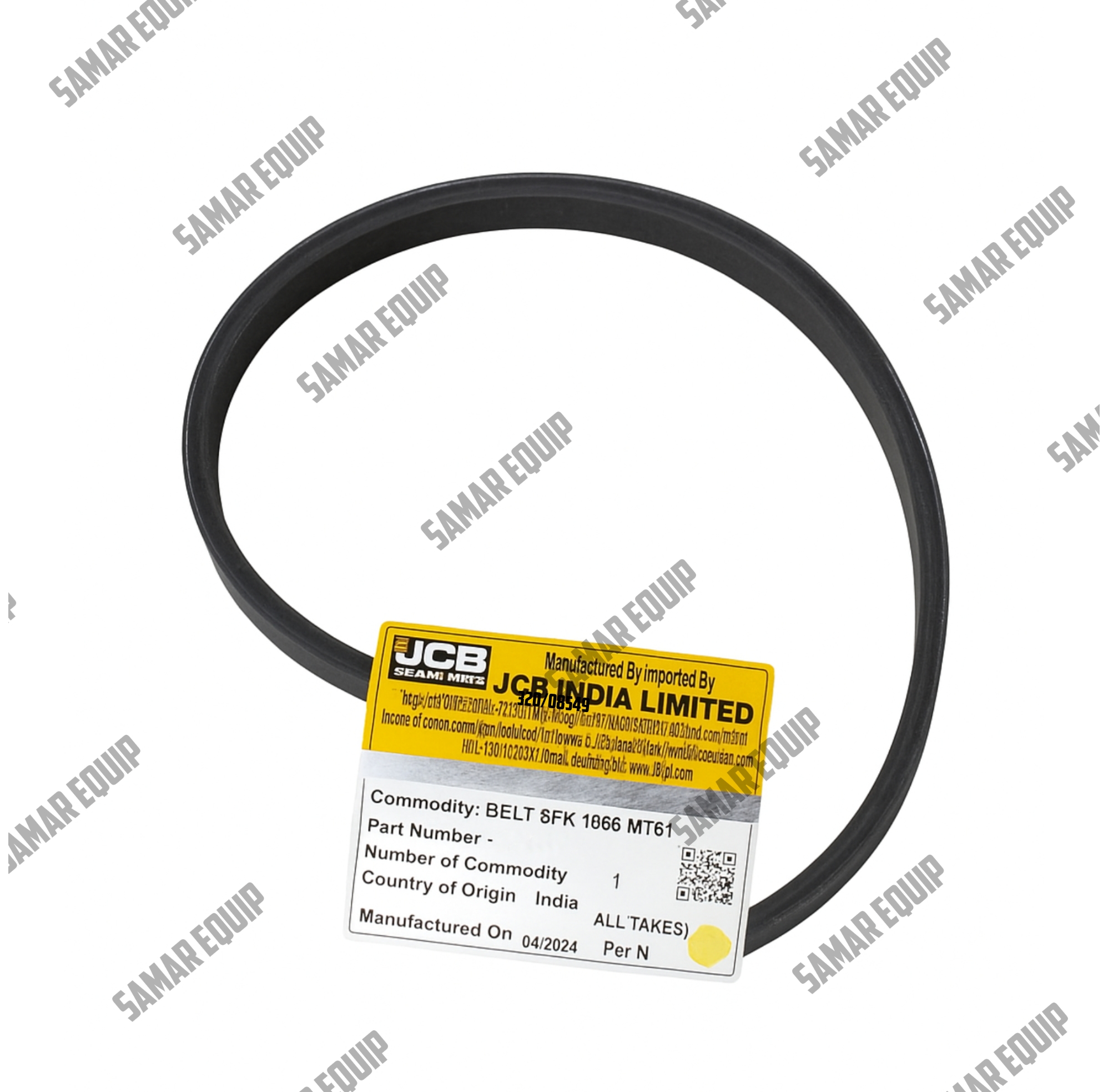 JCB - GENUINE FAN BELT 8PK 1866 MT610 (PART# 320/08549)